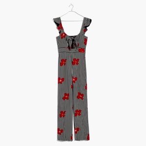 NWT Madewell Plumeria Cut Out Jumpsuit in Orchids